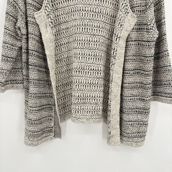 J. Jill purejill Open Cardigan, Size Small, Textured 3/4 Sleeve, Grannycore - Picture 5 of 10
